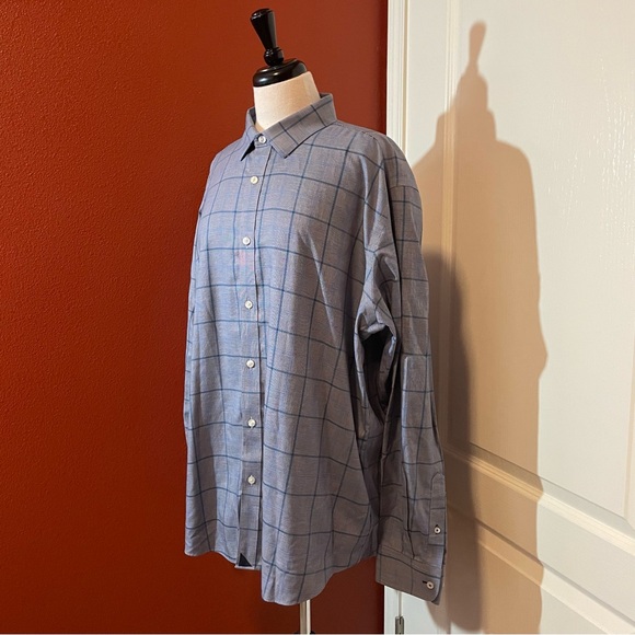 UNTUCKit Other - UNTUCKit Men’s Navy Ortman Wrinkle Free Button Down‎ Long Sleeve Lux Dress Shirt